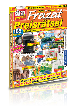 Rätsel total - Das neue Freizeit Preisrätsel 02/24